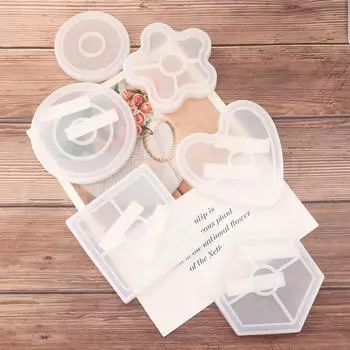 Подставка под стакан круглая силиконовая смола литье ювелирные изделия изготовление формы инструмент