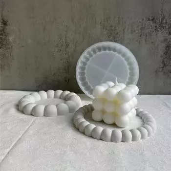 Подставка под стакан Прочный Без запаха Простой Портативный Бытовой Поднос Мягкий Безопасный Износостойкий Украшения Гипсовая Эпоксидная Форма Тарелка