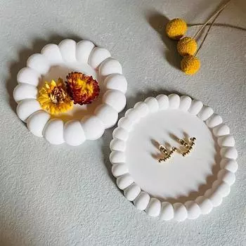 Подставка под стакан с пузырьками DIY силиконовая форма гипс эпоксидная бетон цементная форма изделия ручной работы подарок ювелирные изделия поднос для хранения домашний декор