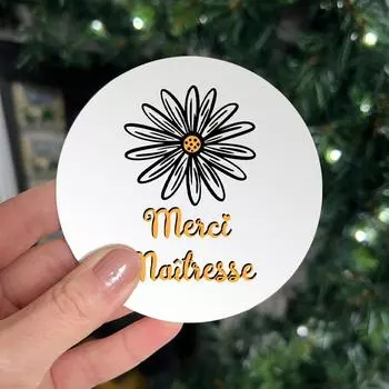 Подставка под стакан «Спасибо учителю» Подарок учителю на конец семестра Забавный подарок учителю для директора школы Подставка под кофе Подставка под пиво 10x10cm