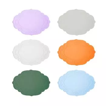 Подставка под стол портативный силиконовый коврик для пикника обеденный стол свадьба праздник светло-фиолетовый