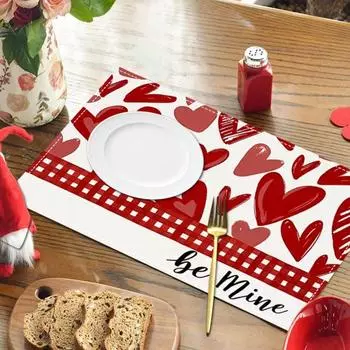 Подставка под тарелку на День святого Валентина в форме спирали, утолщенная, термостойкая, маслостойкая, нескользящая, для вечеринок, свадеб, банкетов, украшения стола, обедов A