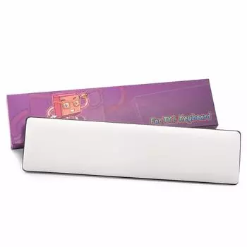 Подставка под запястье клавиатуры LTC для 61-клавишной клавиатуры, офисного игрового компьютера, ПК, ноутбука, Mac, печатающего на клавиатуре, из искусственной кожи, резиновая основа, угол наклона и т. д. белый