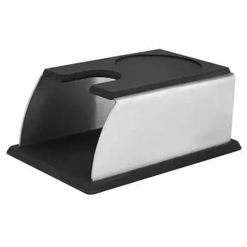 Подставка-подставка для темперирования кофе из черной нержавеющей стали с антикоррозийным покрытием белый