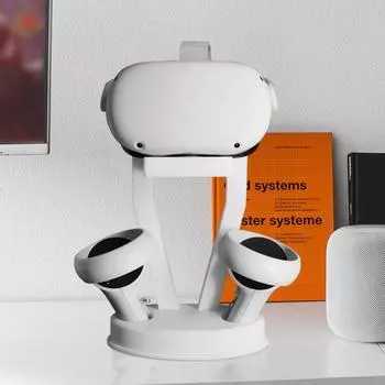 Подставка VR для гарнитуры и держателя дисплея контроллера для игровой системы виртуальной реальности Oculus Quest 2/Quest и Rift S чёрный