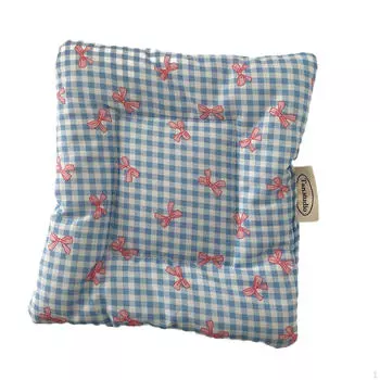 Подставка в клетку с узлом бабочки для питья, хлопковая многофункциональная чашка 6 дюймов x 6 дюймов синий