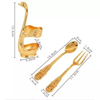 Подставка в виде лебедя, декоративная новинка для фруктового десерта