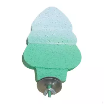 Подставка-жердочка для птиц, игрушка для стачивания когтей, декоративная, аксессуары для клетки, держатель для попугая зелёный