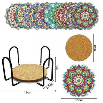 Подставки для алмазной живописи, наклейки «сделай сам», вышитые железным подстаканником 01
