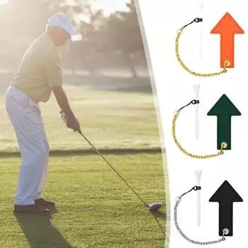 Подставки для гольфа с цепочкой Высокая устойчивость Компактный дизайн Удобство переноски Прочный красный