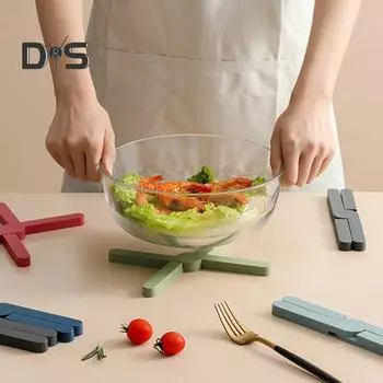 Подставки для горячих блюд, подставка под горячее в форме буквы X, складная подставка под чашку, чайник, подставка под горячее, защитный коврик для столешницы на кухне, столовая 5pcs