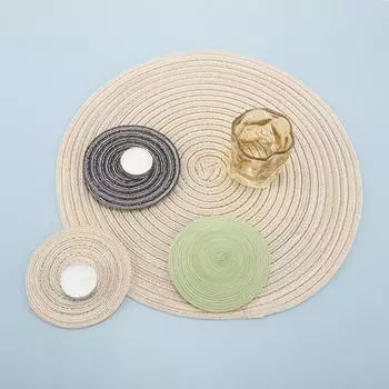 Подставки для горячих блюд, термостойкие большие подставки под кастрюли, кухонные принадлежности первой необходимости 11cm черный серый