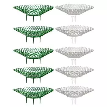 Подставки для клубники экономят место, наклонная конструкция лотка 5pcs белый