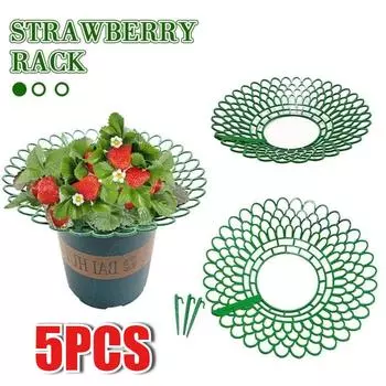 Подставки для клубники Пластиковые держатели для клубники Стеллажи для выращивания Антигнилевые подставки для гнилых фруктов Подставка для растений Аксессуары для садовых растений 1pc-Small
