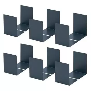 Подставки для книг Carl Office, большие, темно-серые, набор из 6 шт. LB-55A-E темно-серого