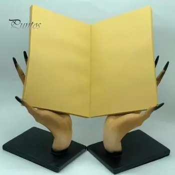 Подставки для книг на Хэллоуин, ведьма, рука, подставка для книг, готический декор для дома, полки, настольные страшные руки ведьмы, держащие подставку для книг, декор для комнаты на Хэллоуин A