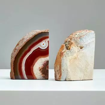 Подставки для книг Скульптуры и статуэтки Украшения для дома Аксессуары Гостиная Агатовый камень Современный стиль Эстетика Органайзер для стола Хранение