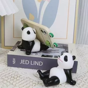 Подставки для кронштейнов, держатель для мобильного телефона с пандой, фигурки панд, кронштейн для мобильного телефона, декор для стола panda