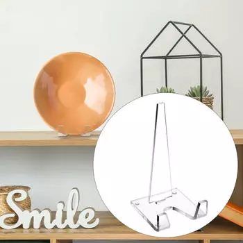 Подставки для тарелок для демонстрации Подставка для фоторамки Прозрачный устойчивый мольберт Акриловая подставка для кулинарной книги