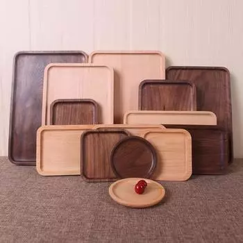 Подставки и подносы из цельного дерева: Бук, черный орех, черное дерево с индивидуальными надписями и держателями для телефонов