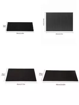 Подставки из ПВХ Leeseph, коврик для сушки посуды, коврик для барного обслуживания, минималистичный прямоугольный коврик для сушки посуды, аксессуары для барной стойки