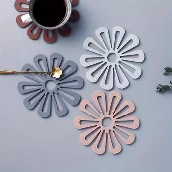 Подставки из силикона Креативные милые настольные подставки под чайные чашки Термостойкие водонепроницаемые коврики Домашние салфетки Вещи для кухни M