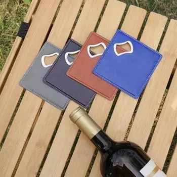 Подставки под бутылку из нержавеющей стали 2 в 1 Подставка под бутылку Подставка под пивную открывалку Подарок на новоселье День рождения чёрный