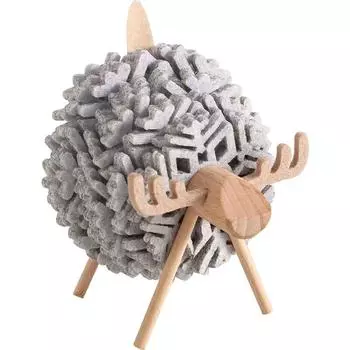 Подставки под чашки с противоскользящим покрытием в форме овцы, изолированные фетровые коврики в виде снежинки, японский стиль, креативный домашний офис, декор, искусство, ремесла, подарок