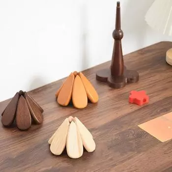 Подставки под елку Деревянные подставки под горячее из термостойкого дерева Кухонный стол красный