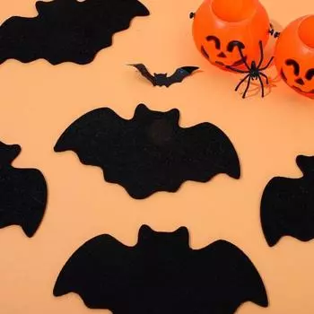 Подставки под летучую мышь Yousheng Акриловая подставка в форме летучей мыши для украшения стола на Хэллоуин Простые в уходе подставки для ежедневного использования на кухне, обеденных столах чёрный