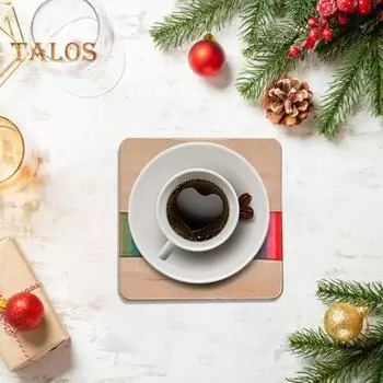 Подставки под стаканы из дерева в виде таксы, набор из 4 предметов, деревянные подставки ручной работы для горячих блюд, подставки под чайники, подарок для любителей собак, домашний декор, акцент A