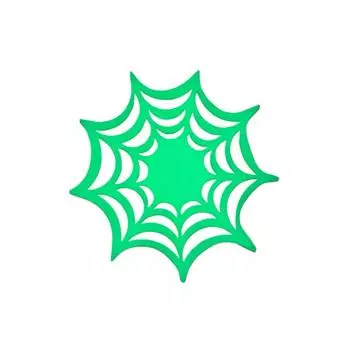 Подставки под стаканы из ПВХ-паутины, 5 шт. - нетоксичные и жаростойкие, жуткие салфетки на тему Хэллоуина night glowing