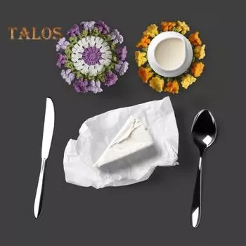 Подставки под стаканы ручной работы «Ландыш», термостойкие подставки под чашки для кофе и чая, 4,7 дюйма, декоративный коврик для напитков ручной работы, домашний декор фиолетовый