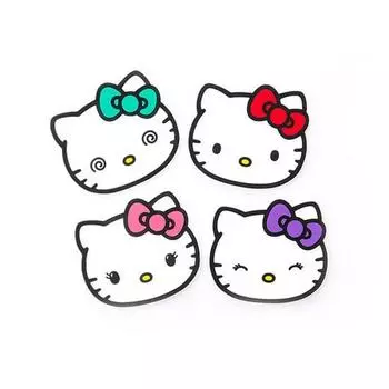 Подставки под стаканы Silicone Zone Hello Kitty, набор из 4 шт. SZ13KS11903AA, популярный персонаж в Корее