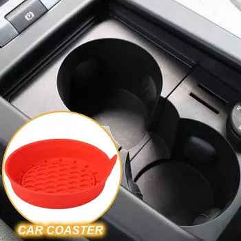 Подставки под стаканы в автомобиль Силиконовые подставки под стаканы в автомобиль Противоскользящие водонепроницаемые аксессуары для салона автомобиля синий