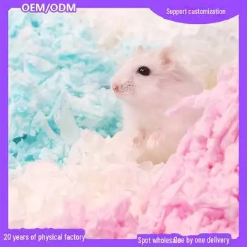 Подстилка из цветного хлопка Golden Bear для мелких домашних животных — непылящая, впитывающая, дезодорирующая и теплая для зимы paper cotton 450g оранжевый/белый