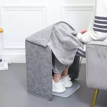 Подстольная электрическая грелка для ног для домашнего офиса, одеяло с подогревом для ног, портативная складная грелка, зимняя грелка для ног, обогреватель для ног серый