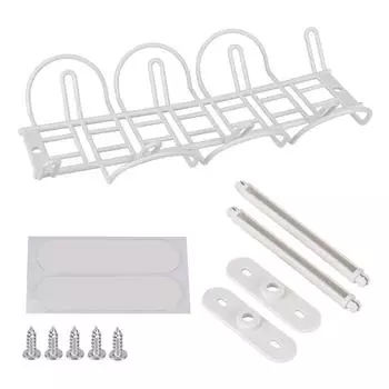 Подстольный стеллаж для хранения, стеллаж для сортировки проводов и полос питания, прочная подвесная клейкая розетка, лоток для прокладки кабелей