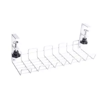 Подстольный стеллаж для хранения вещей Лоток для укладки кабелей Настольный держатель для розеток Подвесная стойка Отделка линии Домашний офис Органайзеры для проводов