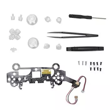 Подсвеченные кнопки D-Pad Face 8 цветов 19 режимов DIY классический комплект светодиодных кнопок для PS5