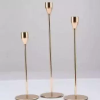 Подсвечник 1 шт. металлический гальванизированный подсвечник украшение стол свечи ужин модель комната свадебный реквизит украшение дома