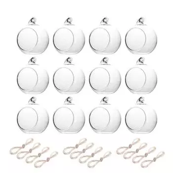 Подсвечник 1 шт. стеклянный полый шар открытый стеклянный подвесной шар для помещений подвесной шар свадебное украшение контейнер для свечей Рождество