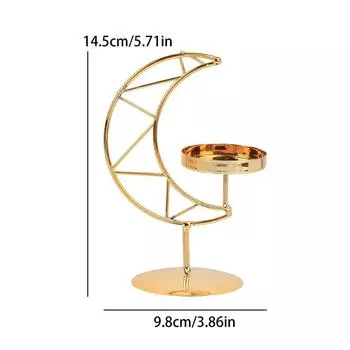 Подсвечник 1 шт., ужин при свечах, кованый железный креативный подсвечник, украшения, свадебная церемония, реквизит для фотосъемки чёрный