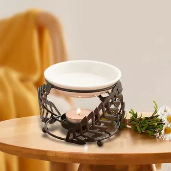 Подсвечник 50 мл масляный диффузор украшение дома элегантный ручной работы для гостиной балкон аксессуар чёрный