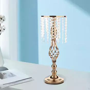 Подсвечник Цветы Ваза Стол Центральная часть Свадебная композиция Столб Свеча Подсвечники золотистый