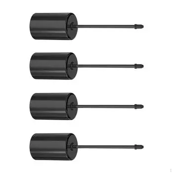 Подсвечник для 4 свечей с заостренным концом, центральный элемент для свадебного стола на годовщину чёрный