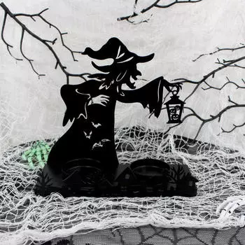 Подсвечник для чайной свечи «Ведьма» на Хэллоуин, подсвечник-канделябр для новоселья