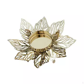 Подсвечник для чайных свечей, металлическая подставка для мероприятий Flower