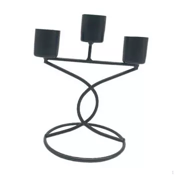 Подсвечник для домашнего декора и мероприятий чёрный