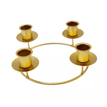 Подсвечник для кольца Адвента, центральный элемент, декоративный держатель для венка, 4 столба, железо